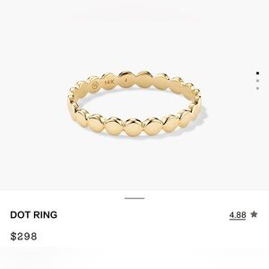 Mejuri 14k Gold Dot Ring